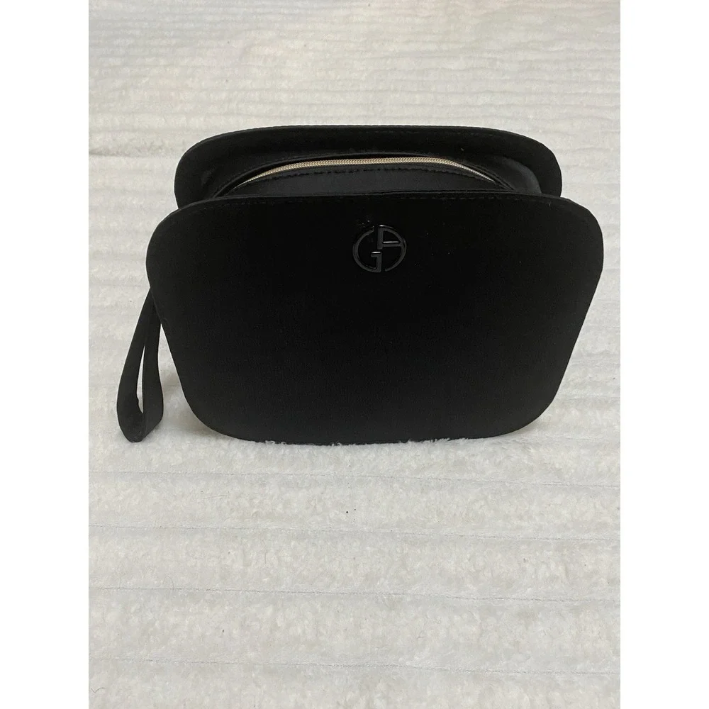 GIORGIO ARMANI BEAUTY FRAGRANCE BLACK MAKE UP TRAVEL SIZE POUCH